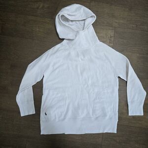 Ralph Lauren Pullover Womens White Loose Hoodie Size S